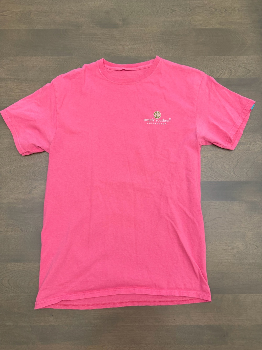 Simply Southern Teachers Shape the World Pink Graphic T-Shirt